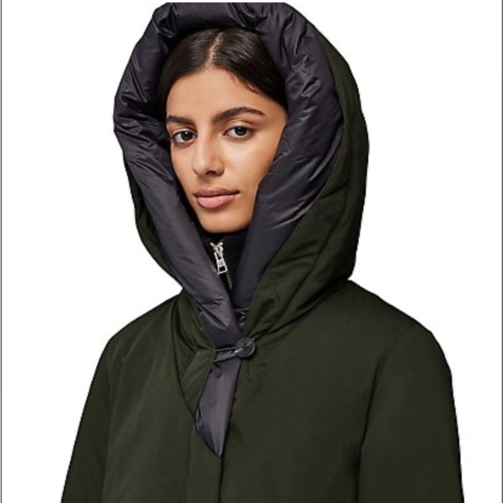 🥰🥰🥰 SOIA & KYO Samara-TD Semi-Fitted Classic Down Coat with Hood, size M - Picture 6 of 16